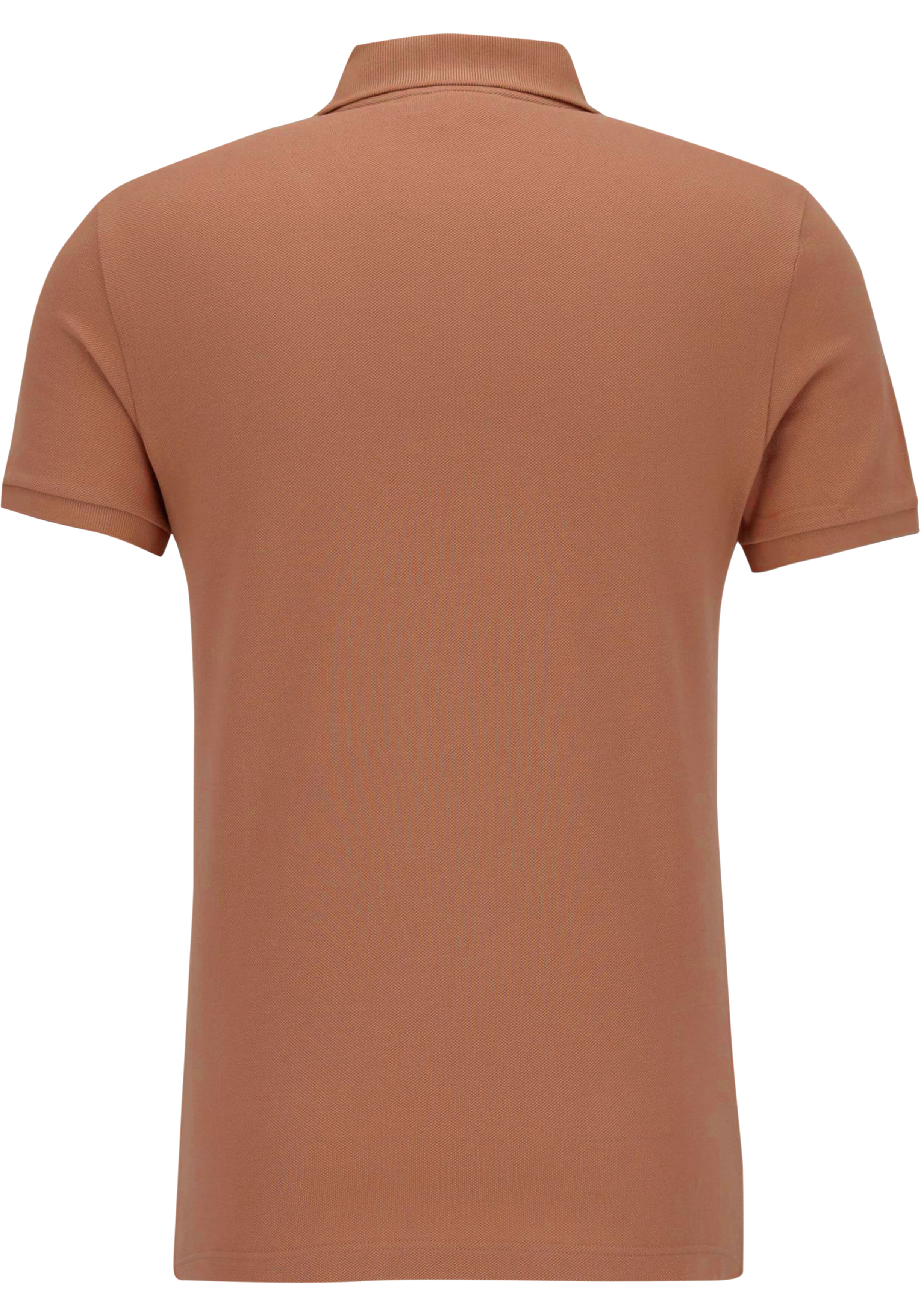 Lacoste Slim Fit polo, pecannoot bruin